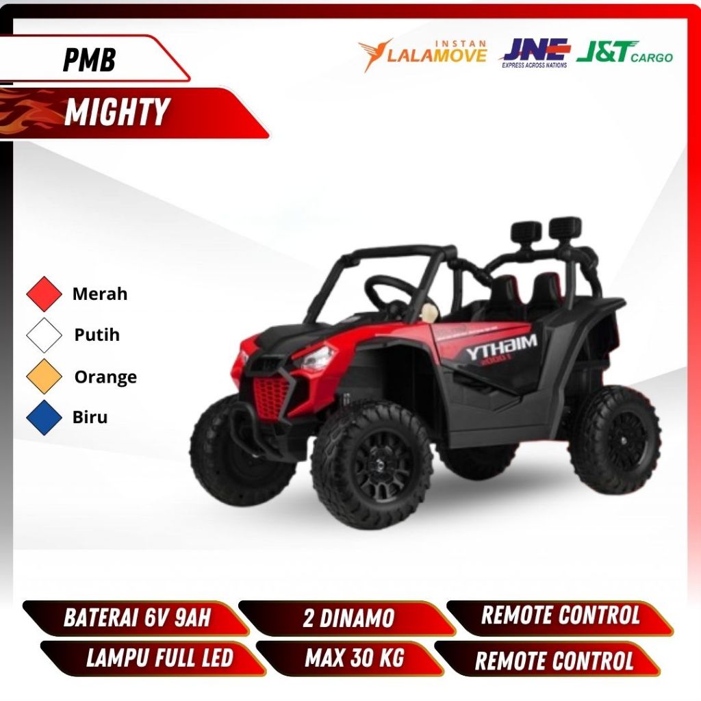 Mainan Mobil Aki Anak Jeep MIGHTY 1000 Jumbo XTREME