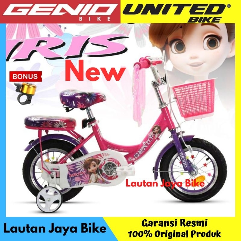 Sepeda Anak 12 16 18 Mini Genio Iris Sepeda anak perempuan