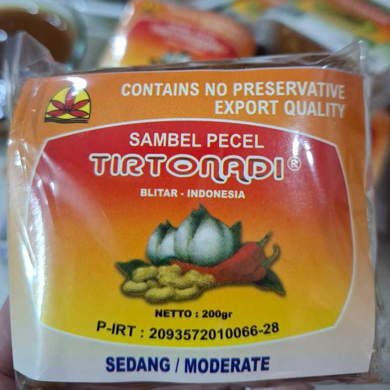 

Sambel Pecel Blitar Tirtonadi Premium 1kg ( pedas sedang)