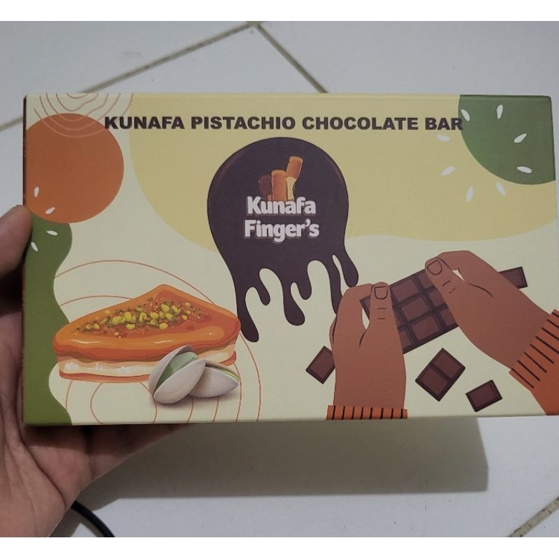 

KUNAFA PISTACHIO CHOCOLATE BAR | KUNAFA LOTUS CHOCOLATE BAR
