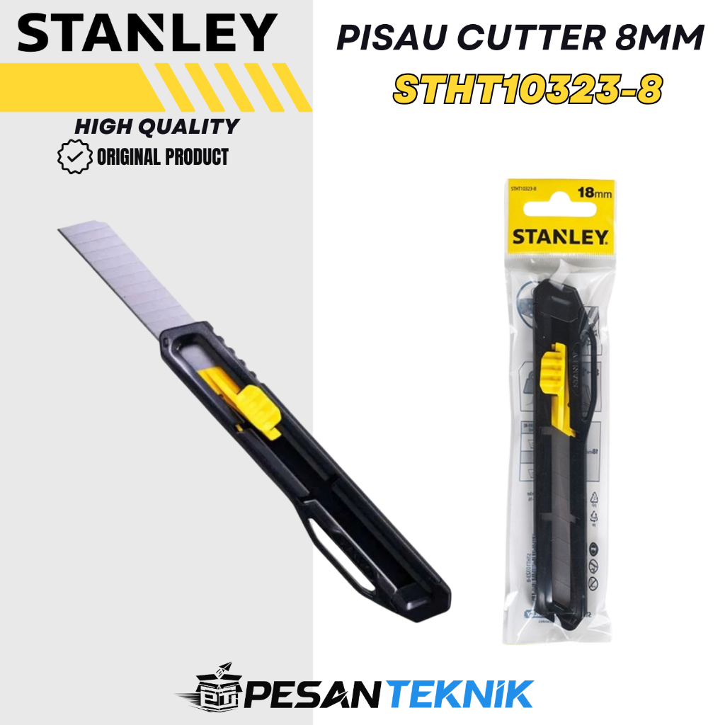 

Pisau Cutter Plastic Knife 18mm STANLEY STHT10323-8