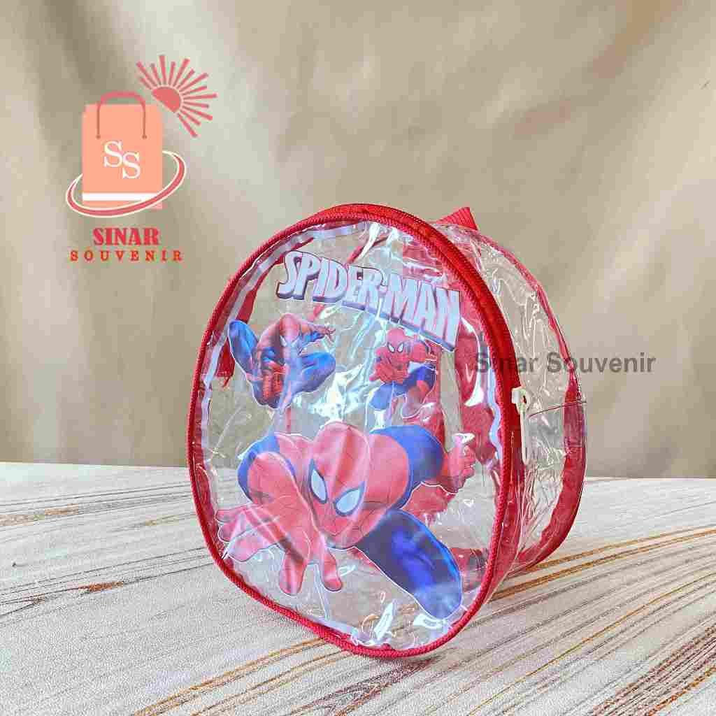 

Cherly Oval Bag Tas Model Telur Souvenir Ultah Anak Mika Bening Free Hang Tag Nama