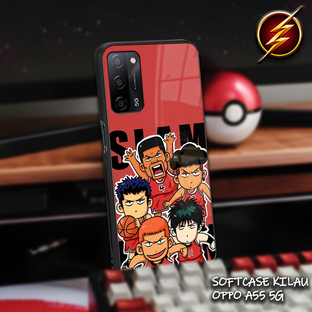 SC12 Softcase Kilau OPPO A55 | Casing Silicon Mika | Kesing Oppo A55 Slam Dunk | Case Oppo Keren Aes