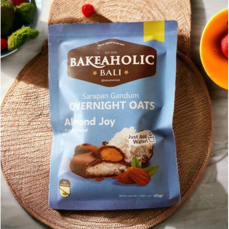 

Sereal Premium Overnight Oats Almond Joy 60 gr by Bakeaholic Bali