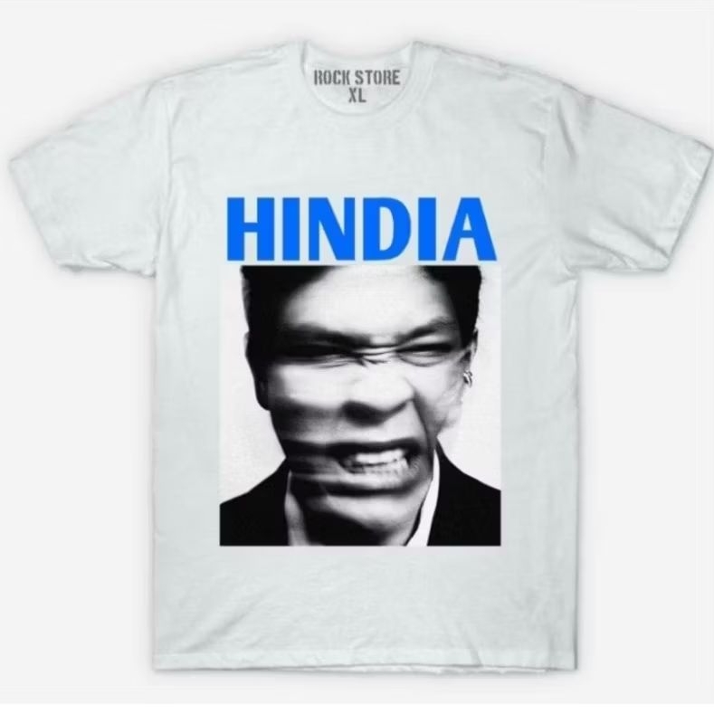Tshirt Hindia Baskara Putra Evaluasi Black & white Cotton Combad 24s Tebal