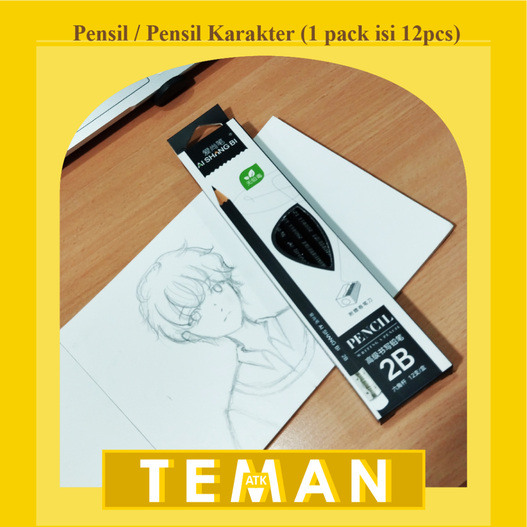 

Pensil / Pensil 2B karakter (isi 12pcs)