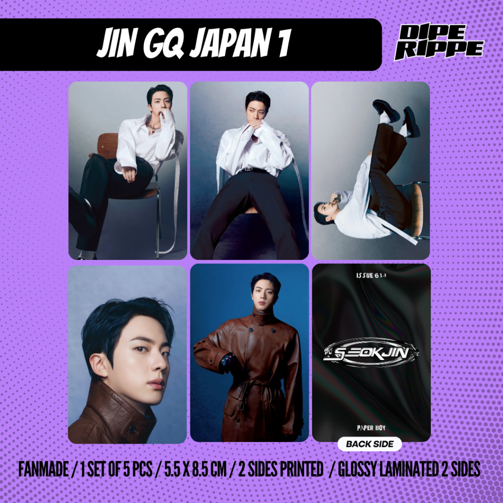 BTS - KIM SEOK JIN GQ JAPAN MAGAZINE PHOTO