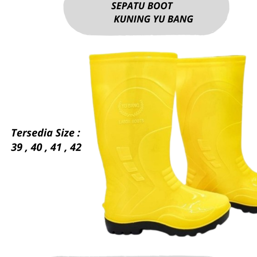 Sepatu Bot Kuning YU BANG dan MDN