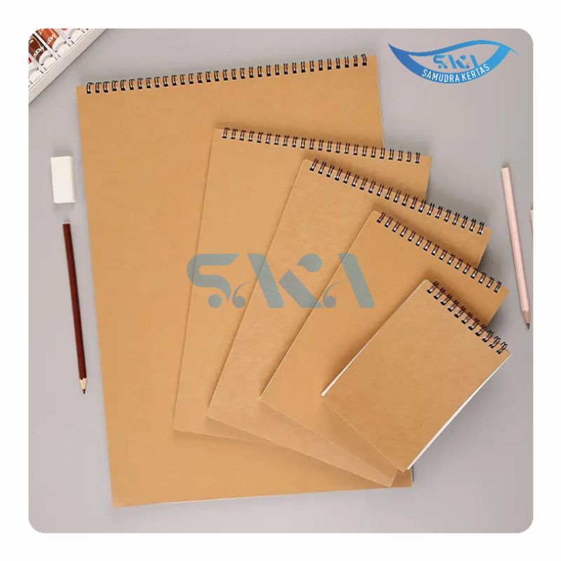 

[COD] Buku Gambar Tebal Watercolor paper Watercolor Sketch Book Ring Spiral 250GSM A5 A6 B5