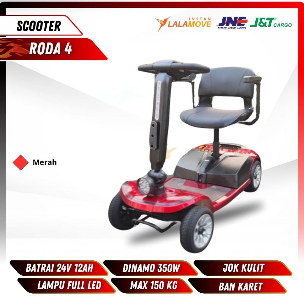 scooter uno Antelope roda 4 - sepeda listrik roda empat - MALEO roda empat