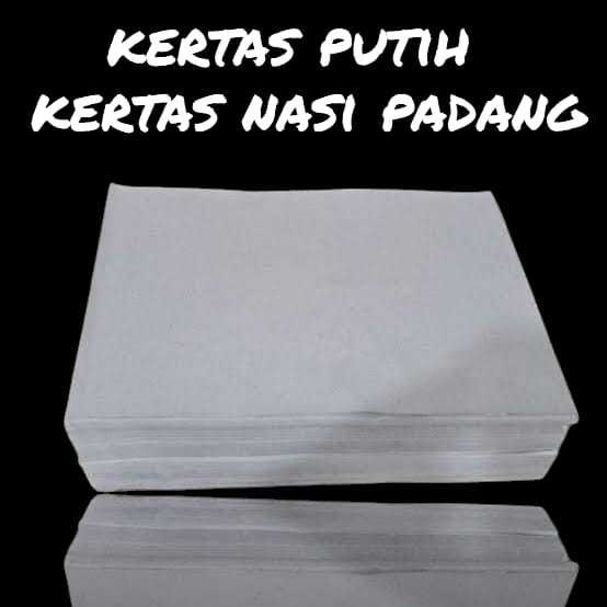 Kertas Nasi Padang / Kertas Alas Nasi Padang KW 2/ Kertas Nasi Pembungkus/ Kertas Nasi Padang Isi 50