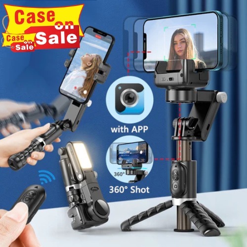 Q18 Gimbal Stabilizer Handphone Gimbal Stabilizer Tongsis Bluetooth Tripod/ Stabilizer Smartphone Gi