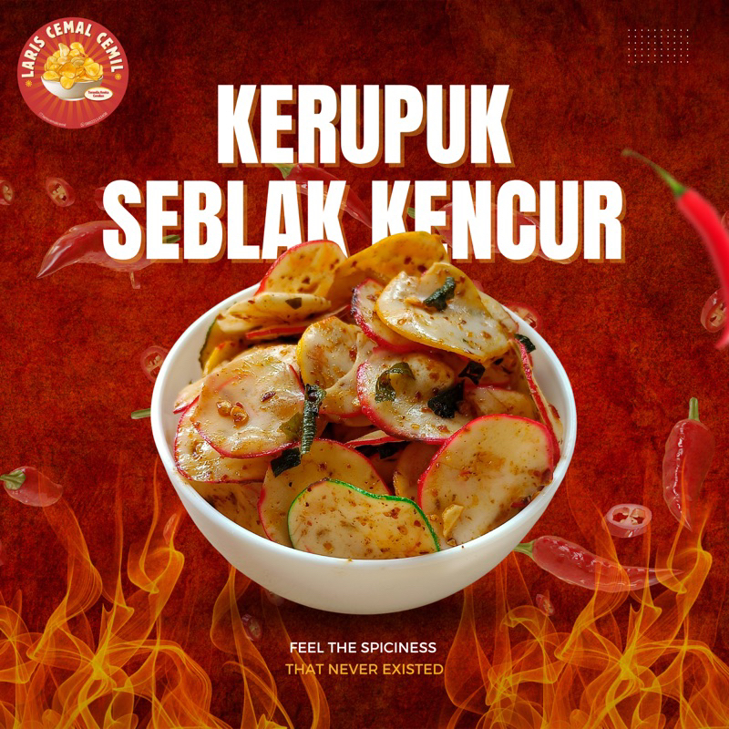 

KERUPUK SEBLAK PEDAS KENCUR LARIS.CEMAL CEMIL