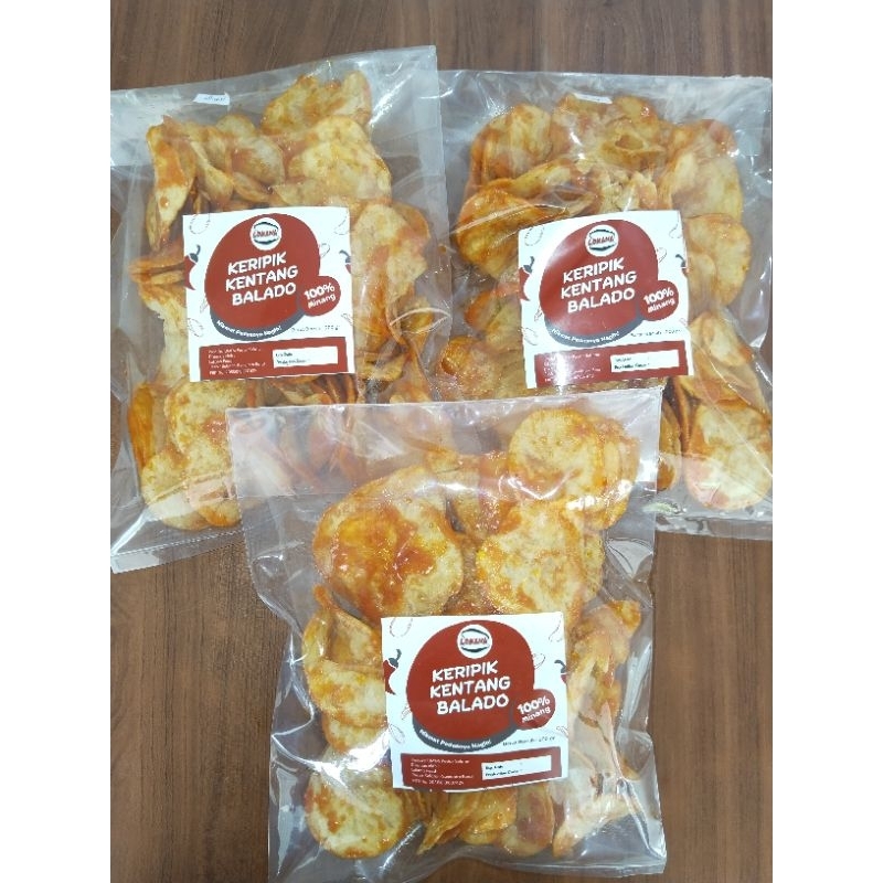 

Keripik Kentang Balado 100% Minang