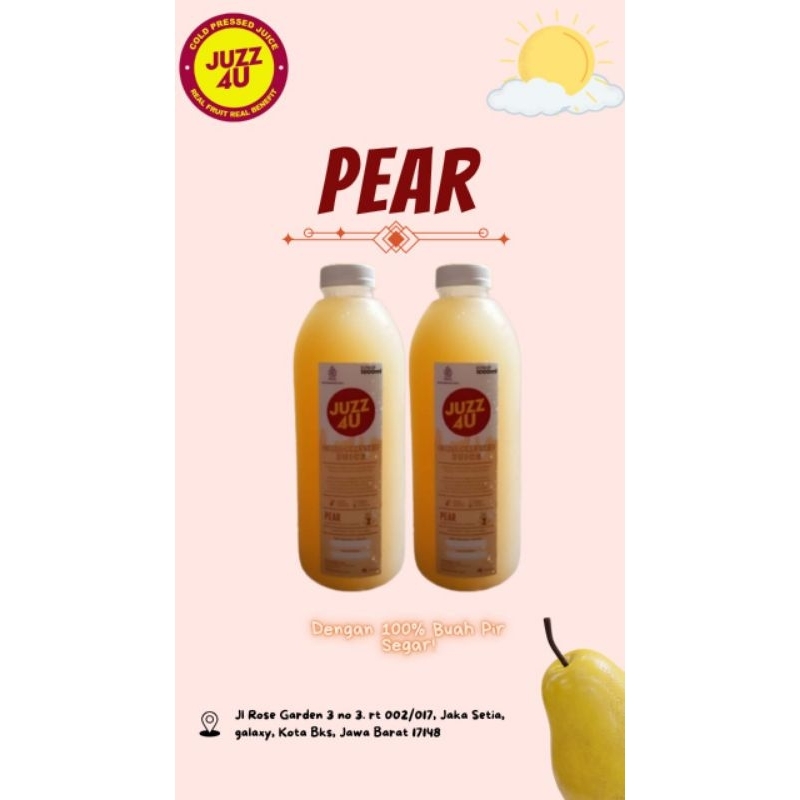 

Cold Pressed Juice pear