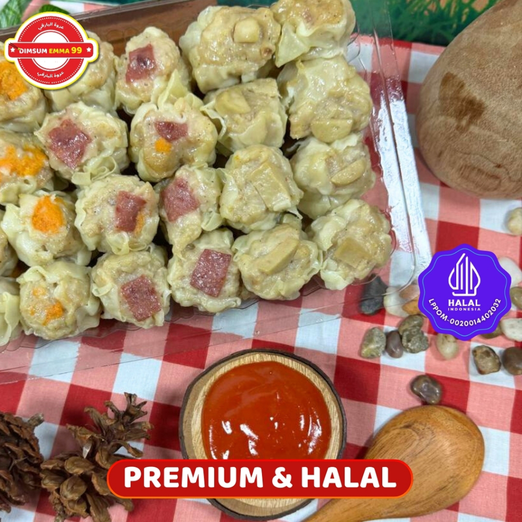 

Ay00! Grosir!! Kemasan Twinwal Dimsum Mini Isi 100 Pcs Frozen & Hangat Toping MIX Free Saos Merah