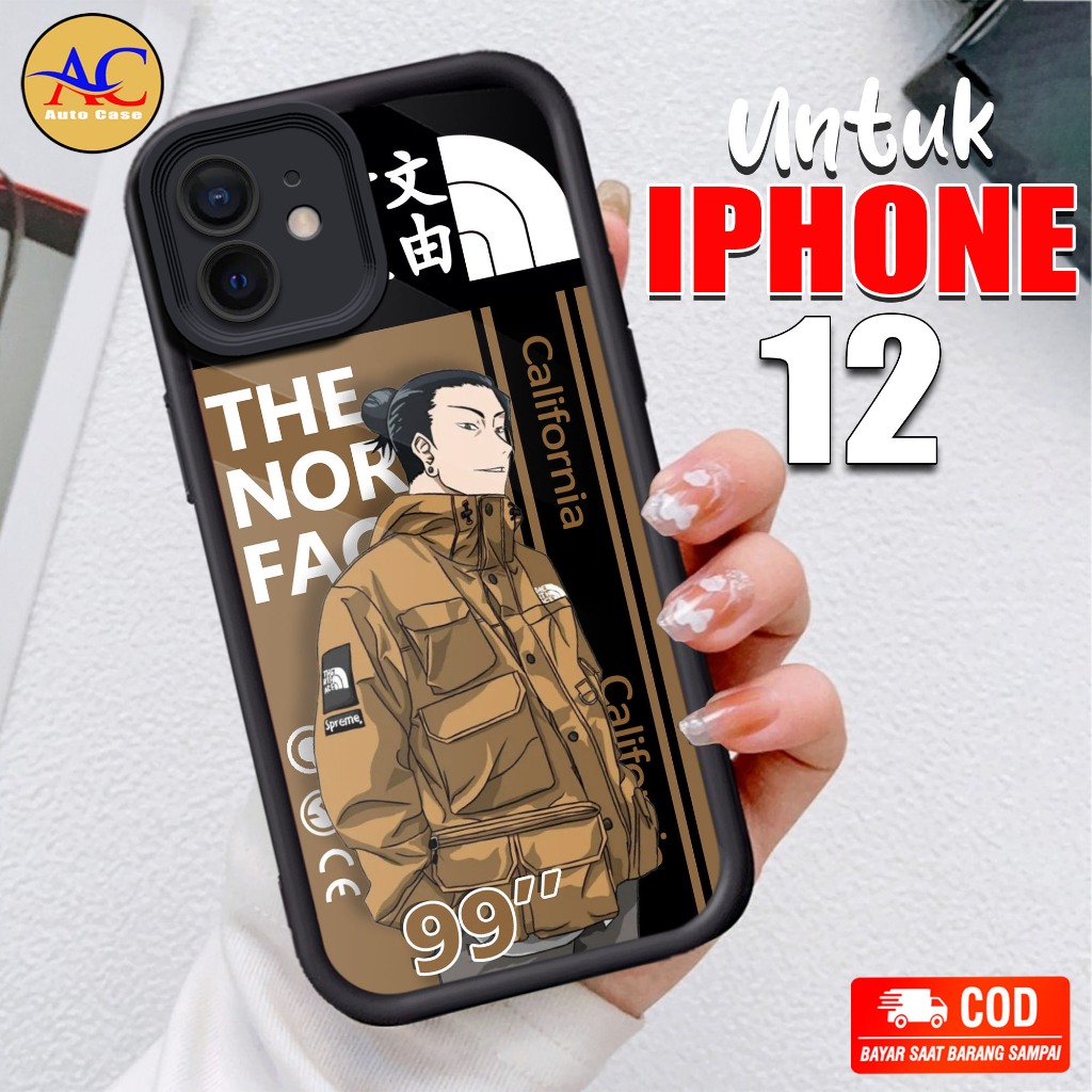 Softcase Glass kaca untuk IPHONE 12 NPC Casing Handphone Case Hp Procamera