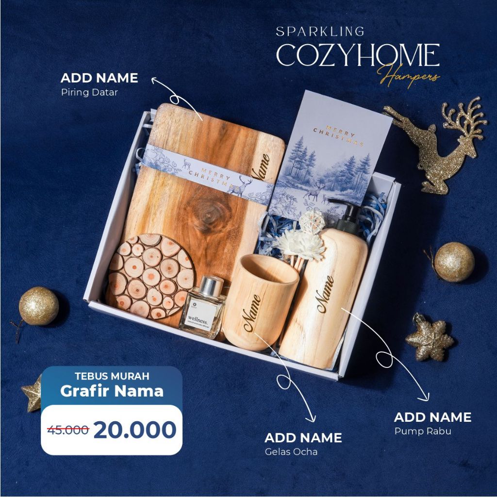 

Dekayu - SPARKLING COZYHOME | Kado Natal | Hampers Xmast | Hampers Natal dan Tahun Baru | Christmas Hampers | Coorporate Gift | Gift bathware set