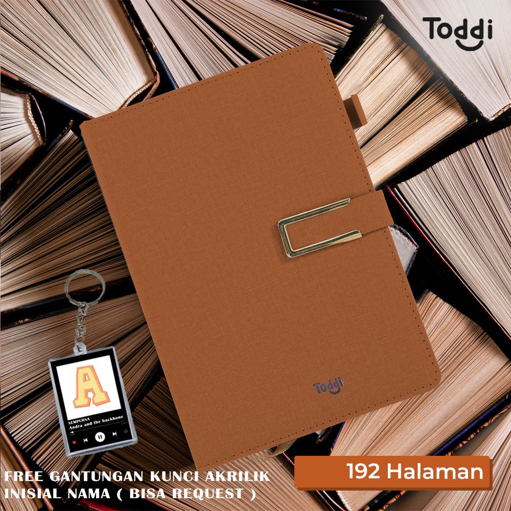 

Toddi Buku Jurnal Hardcover Notebook Diary 72GSM 192 Halaman Grid