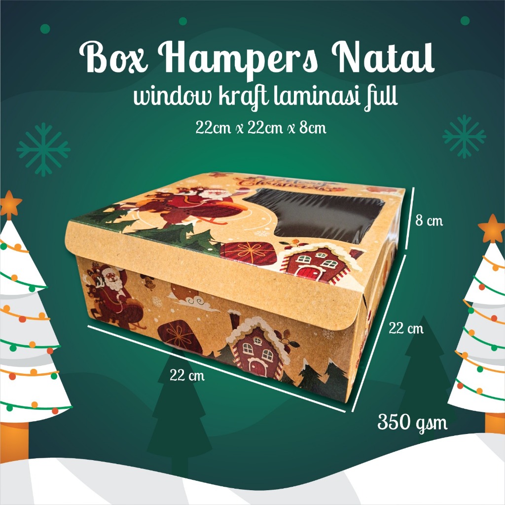 

Box Natal/Christmas Box/Christmas hampers/Dus Natal uk 22x22x8 craft window