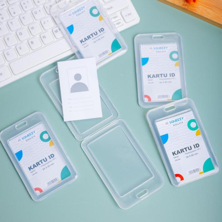 

NAME TAG TRANSPARAN SQUEEZY/ ID CARD HOLDER SQUEEZY IDSQ-814