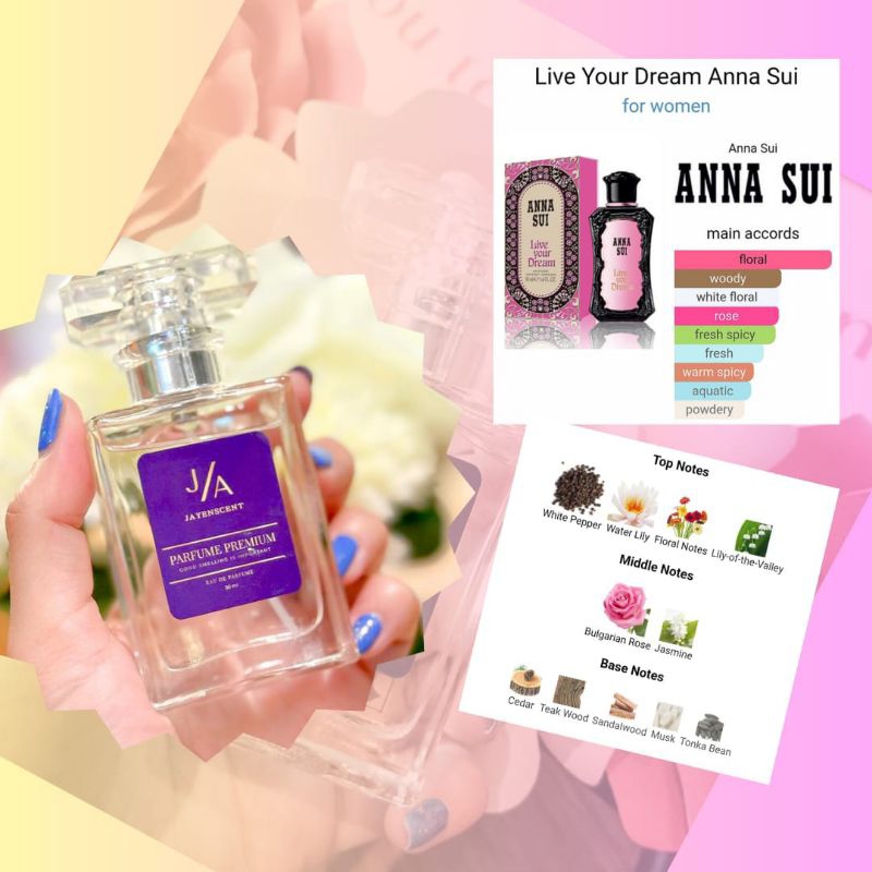 JAYENSCENT - Parfume ANNA SUI DREAM WOMEN Parfum Wanita Eau de Perfume Wangi Farfum Tahan Lama