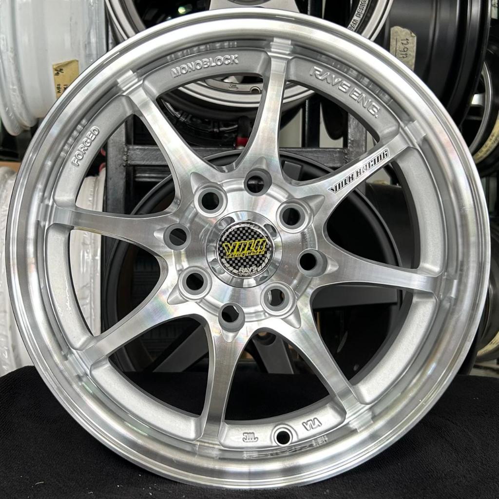 VELG MOBIL RING 14 - VELG RAYS CE28 RING 14X5.5 HOLE 8X100/114.3 ET 35 SILVER MACHINE