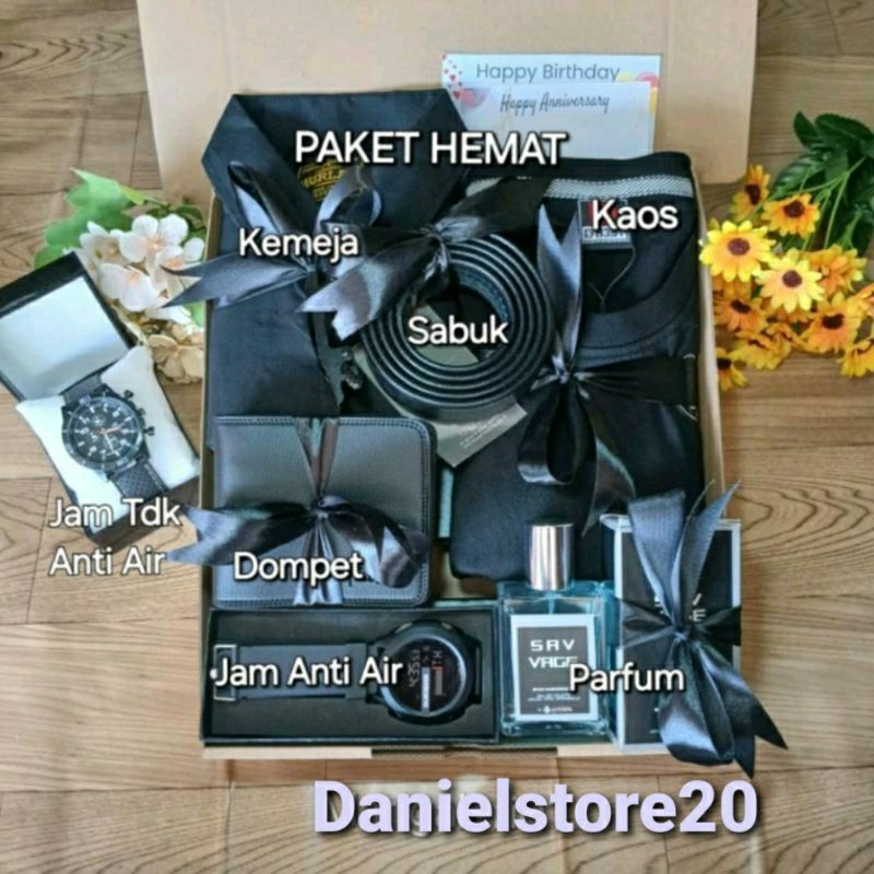 PAKET KADO LENGKAP/HAMPERS COWOK MURAH/KADO ULANG TAHUN COWOK/KADO ANNIVERSARY/GIFT BOX/KADO WISUDA/