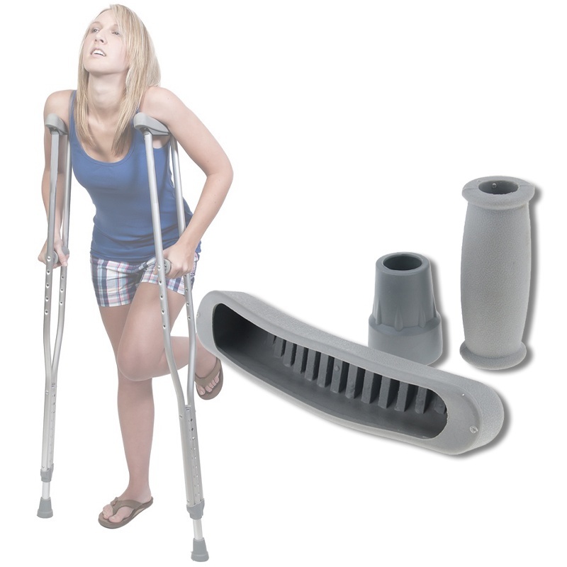 Abu-Abu Karet Bawah tongkat Ketiak Original/Karet Ketiak Tongkat Ketiak Kruk /Karet Tongkat Kruk Baw