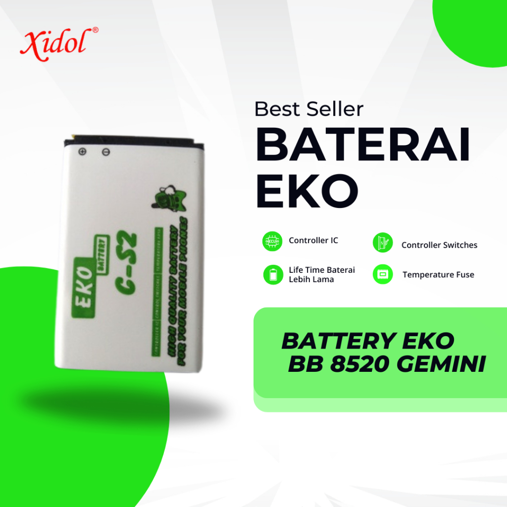 BATERAI EKO untuk BB 8520 GEMINI BERGARANSI