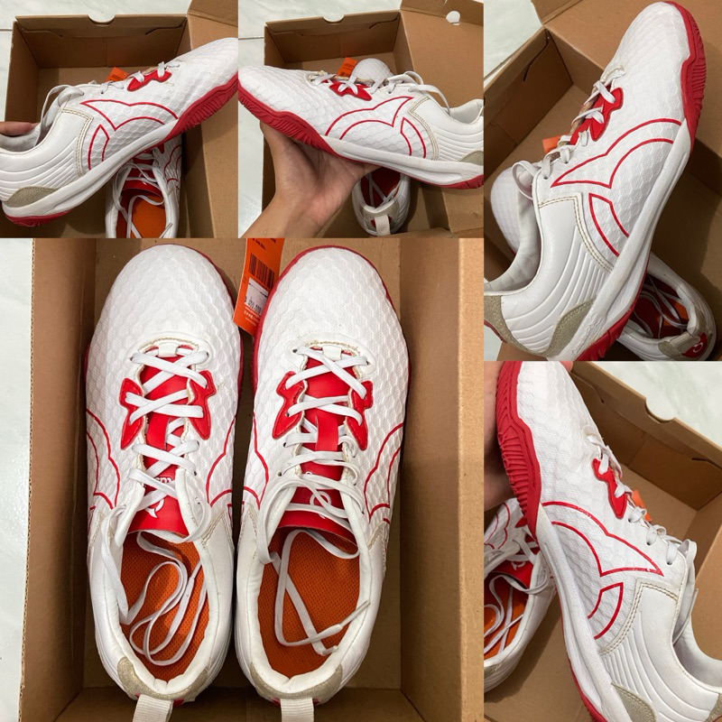 ORIGINAL Ortuseight Jogosala Venom Red n White - Preloved Sepatu Futsal Second Mulus Murah Asli