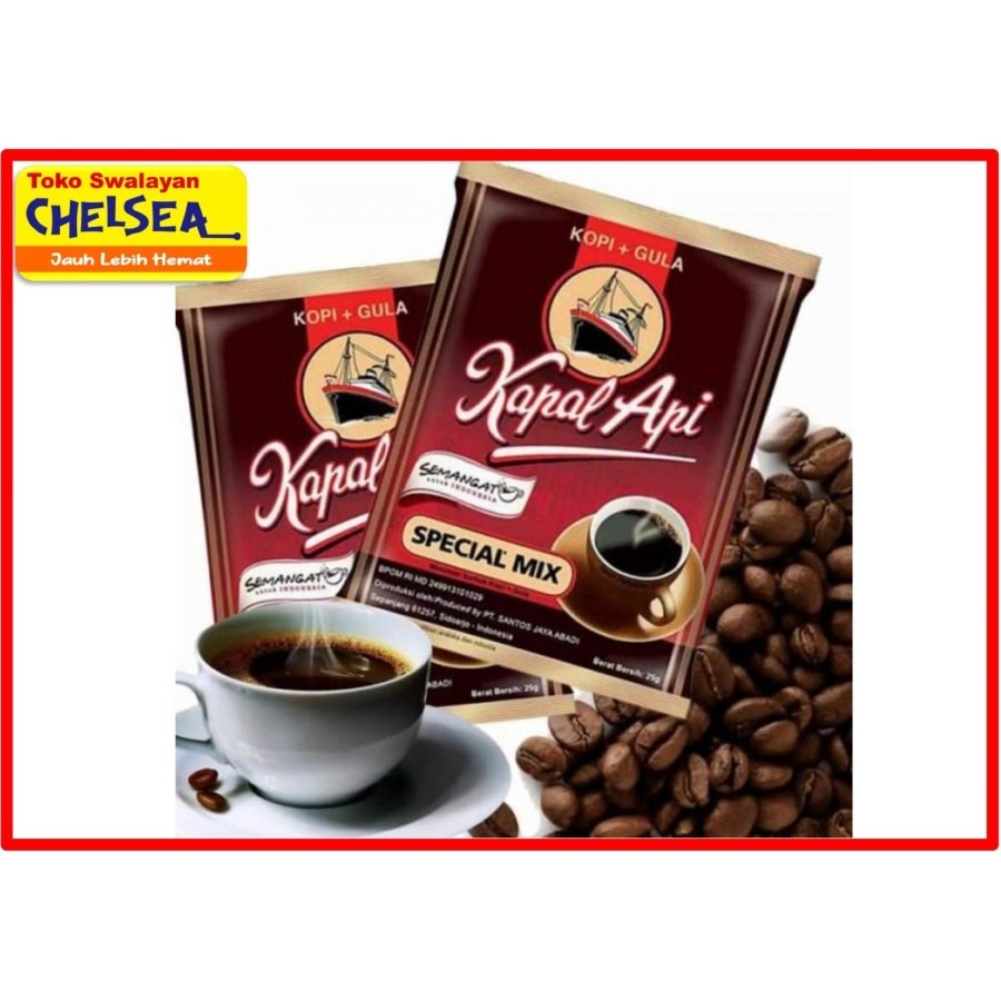 

Kapal Api Special Mix 24gr per dus - kopi hitam + gula