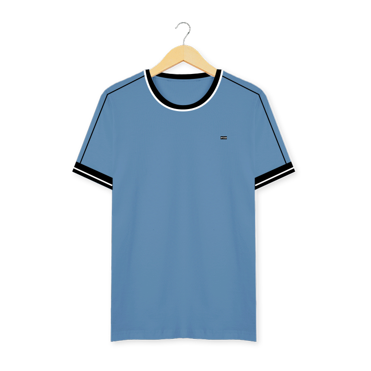 Ryusei Kaos Pria Yukako CMB Blue Denim
