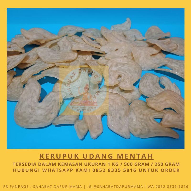 

Kerupuk Udang Mentah Ukuran 500gram