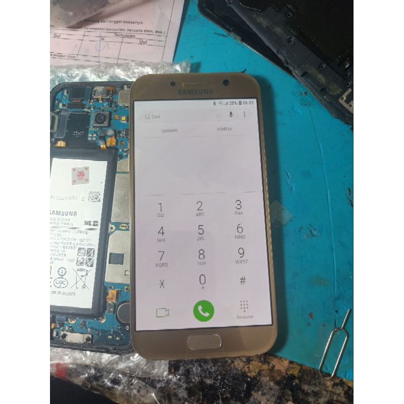 lcd Samsung a520 original copotan+ frame normal