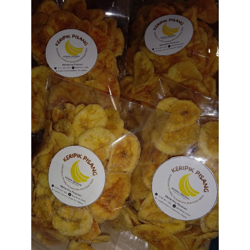 

KERIPIK PISANG MANIS/ keripik pisang manis dari gula asli/keripik khas rumahan