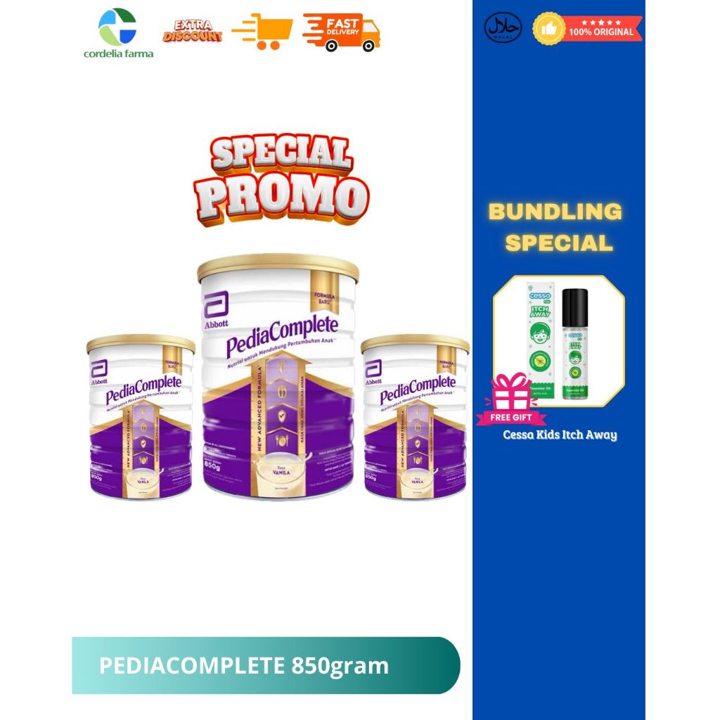 

Pediacomplete 850 gram Bundling dengan Cessa Kids
