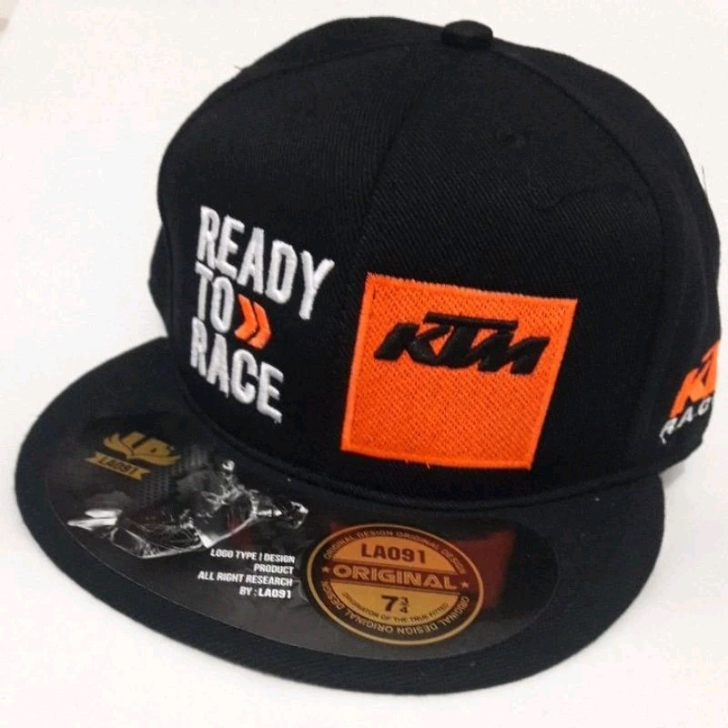 TOPI SNAPBACK KTM RACING READY TO RACE FULL BORDIR ORIGINAL PREMIUM