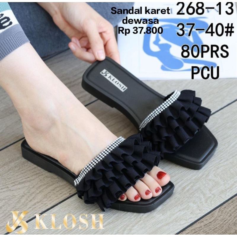 SANDAL, SANDAL KARET, SANDAL KEKINIAN, SANDAL KARET DEWASA, SANDAL SUPER LUCU, SANDAL WANITA, SANDAL