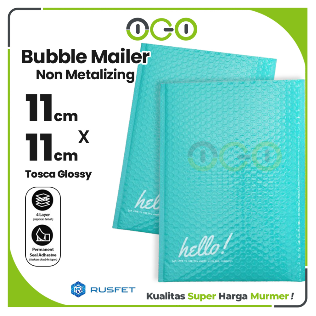 

Amplop Bubble Mailer Hello Series Tosca 11 x 11 cm Harga Satuan / Amplop Packing Online Shop Rusfet