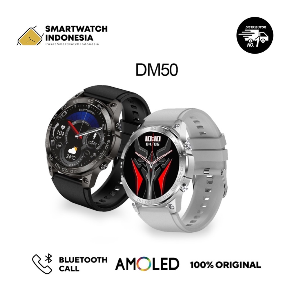 DM50 Men Smartwatch Amoled + AOD 400mAh