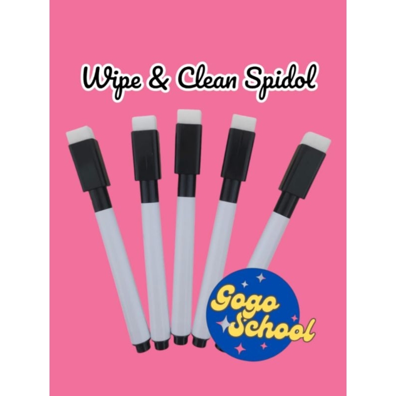 

Spidol Wipe and Clean