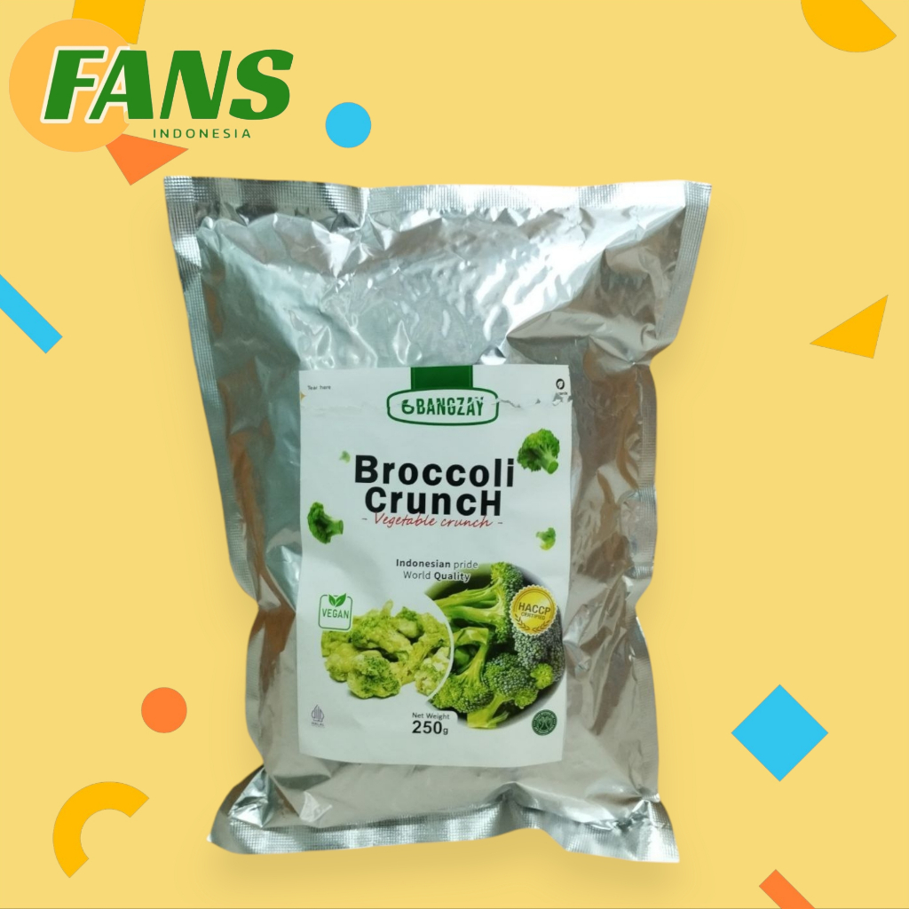 

KERIPIK BROKOLI BANGZAY 250GR | KERIPIK BROKOLI SUPER PREMIUM | KUALITAS EKSPOR