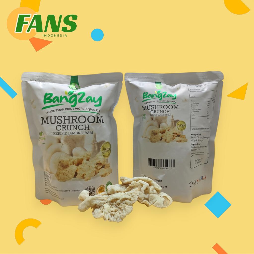 

KERIPIK JAMUR TIRAM SUPER PREMIUM 50GR | SEHAT DAN GURIH MURNI DARI JAMUR PILIHAN