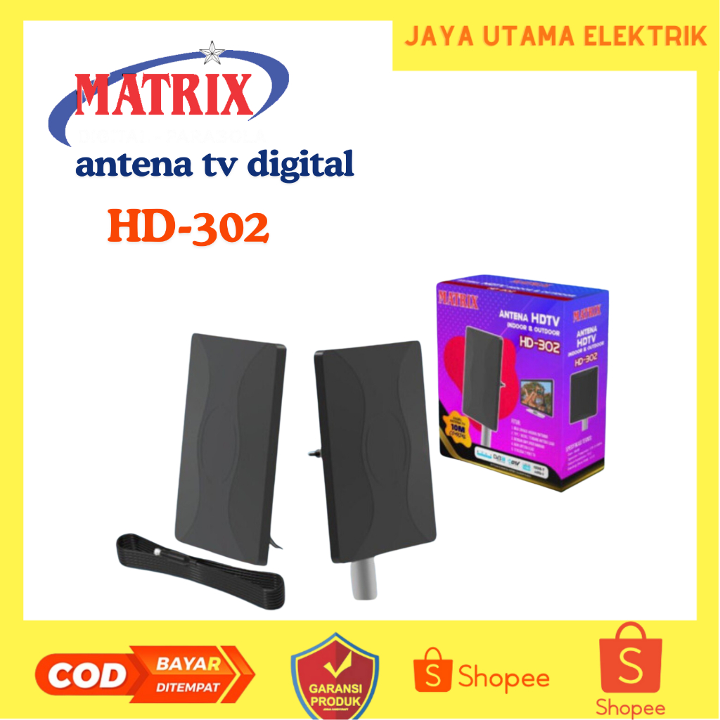 ANTENA TV DIGITAL HD 302  antena dalam ruangan / antena luar ruangan gambar jernih / antena indoor/o