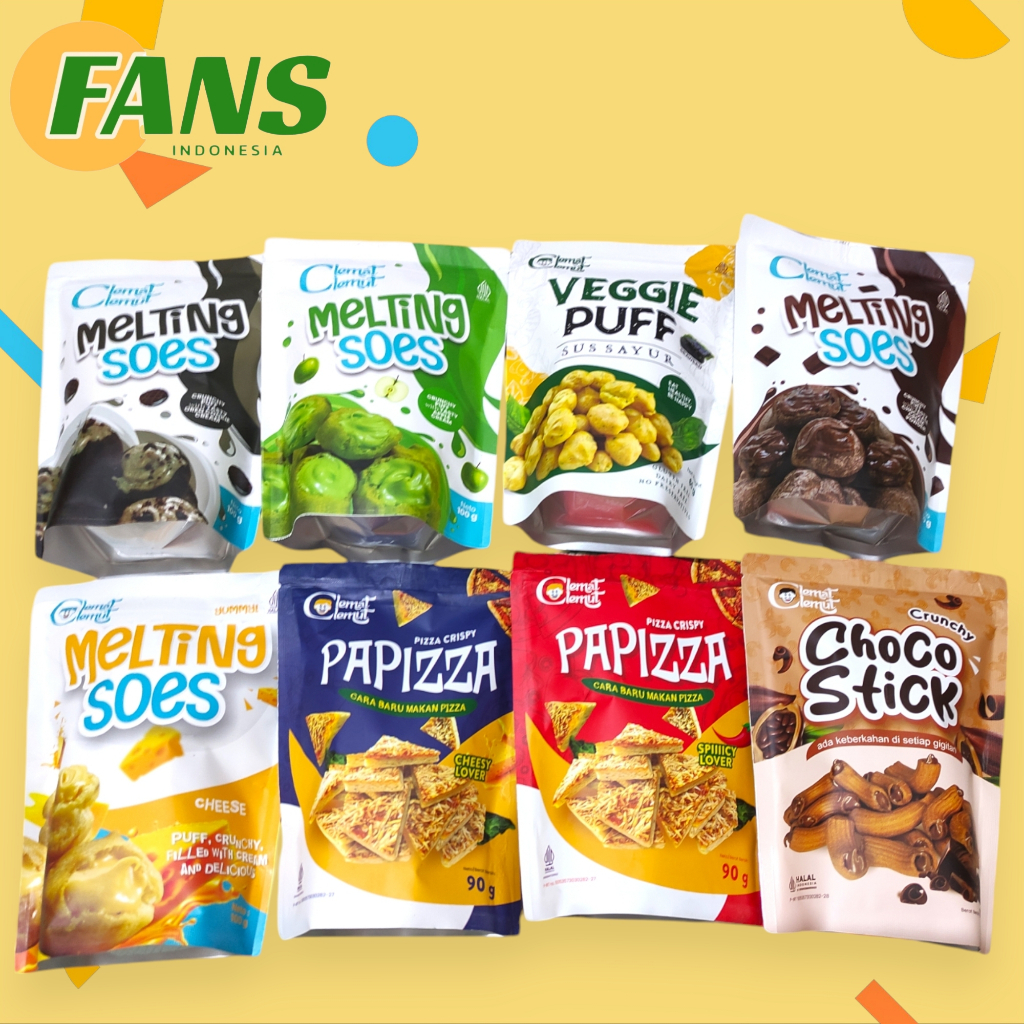 

SNACK DAN KERIPIK KUALITAS SUPER PREMIUM | MELTING SOES | SUS KERING LUMER | PAPIZZA | CHOCO STICK