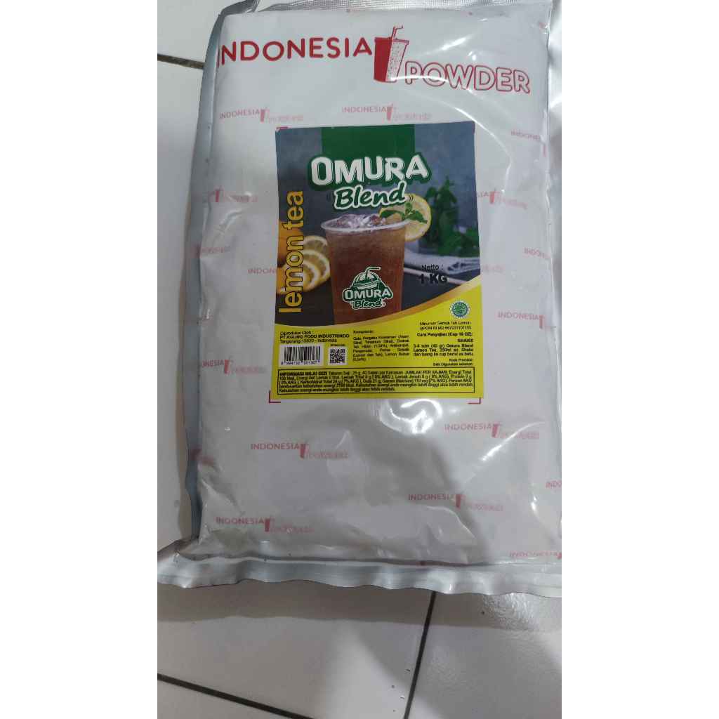 

Bubuk Minuman Rasa Lemon Tea 1 KG Omura Blend (Sisa event)