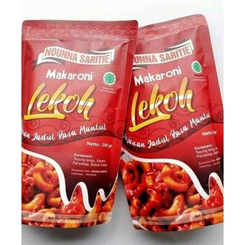 

MAKARONI LEKOH MAKRONI LEKOH PEDAS NOUNNA SARITIE OLEH - OLEH INDRAMAYU JAWA BARAT