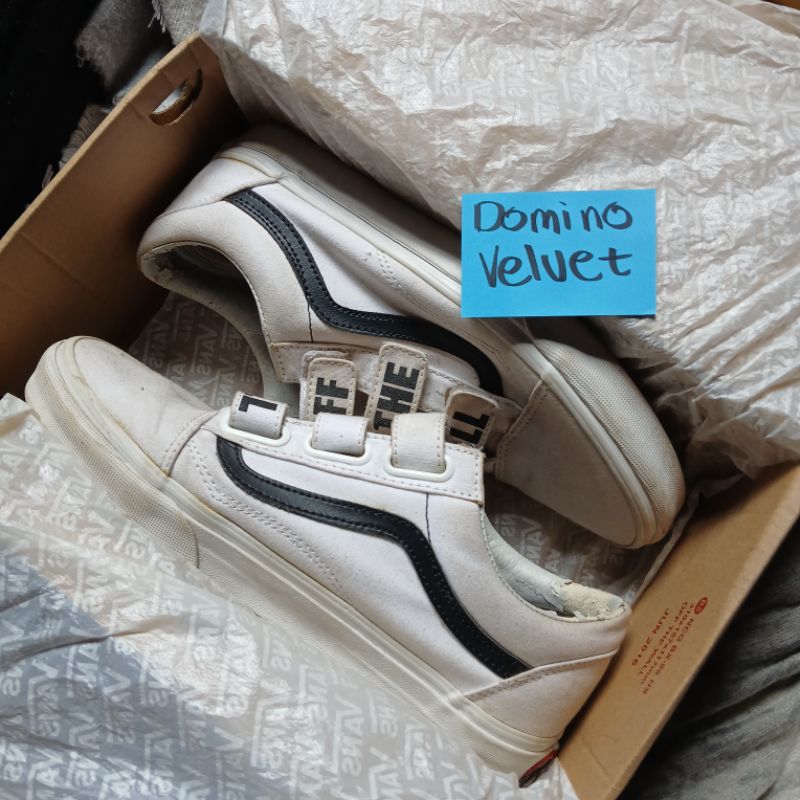 Vans Velcro Off The Wall White Size 42 Second