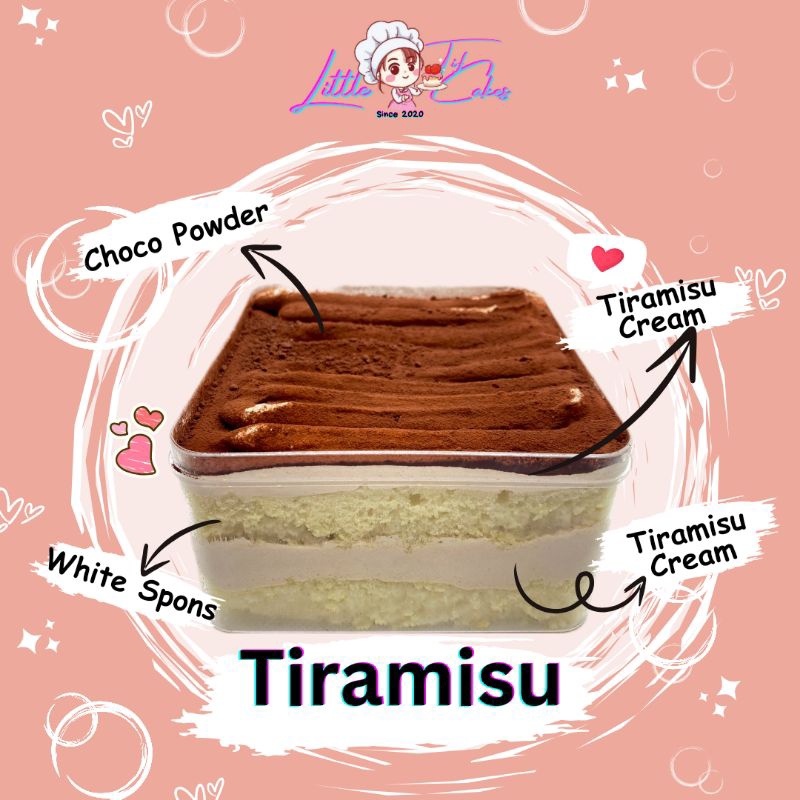 

Tiramisu Dessert Box ±500ml (10x10x6)